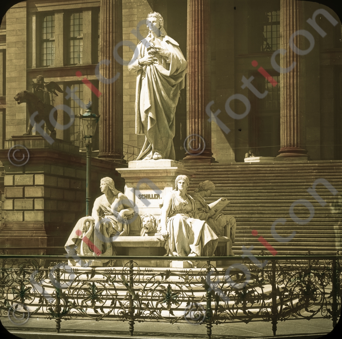 Schillerdenkmal | Schiller monument - Foto simon-156-001.jpg | foticon.de - Bilddatenbank für Motive aus Geschichte und Kultur